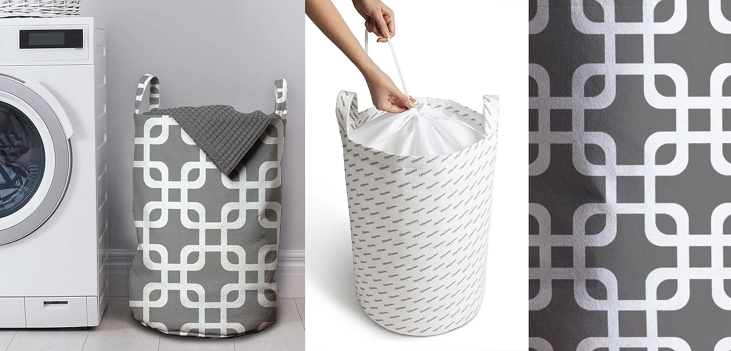 Корзина Squares on Gray Basket Корзина Squares on Gray Basket - Loft-Concept в Екатеринбурге
