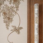 Обои с вышивкой ручной работы Deco Wisteria ﻿Midas colourway on Liso Pearl wool sateen варинант исполнения - 5 | Loft Concept в Екатеринбурге