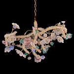 Люстра круглая с цветочным декором Miscellaneous herbs варинант исполнения - 1 | Loft Concept в Екатеринбурге