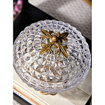 Конфетница из прозрачного рельефного стекла Eden Garden варинант исполнения - 7 | Loft Concept в Екатеринбурге