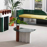 Дизайнерский журнальный стол с рельефным основанием Dutynor варинант исполнения - 4 | Loft Concept в Екатеринбурге