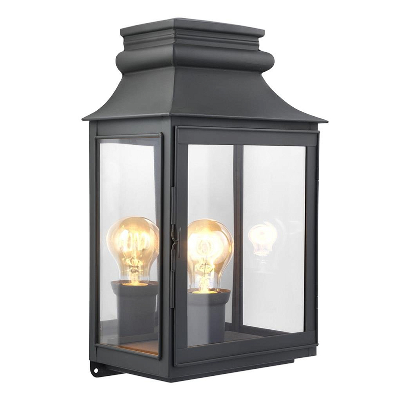 Бра Eichholtz Wall Lamp Primo L Zinc Цинк Прозрачное Стекло в Екатеринбурге | Loft Concept 