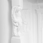 Встраиваемый в стену гипсовый светильник под покраску с колоннами и арками в античном стиле Antiquity Athena варинант исполнения - 12 | Loft Concept в Екатеринбурге