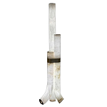 Торшер геометрический с тремя мраморными плафонами Marble Tripod варинант исполнения - 1 | Loft Concept в Екатеринбурге