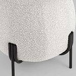 Пуф в ткани букле молочного цвета Pikelet варинант исполнения - 4 | Loft Concept в Екатеринбурге