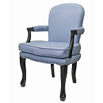 Кресло Aubrey Classical Armchair blue flax варинант исполнения - 3 | Loft Concept в Екатеринбурге