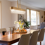 Люстра подвесная прямоугольная цвета латунь Kichler варинант исполнения - 8 | Loft Concept в Екатеринбурге