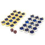 Нарды настольные из натурального камня лазурит и долерит Backgammon from Stone варинант исполнения - 11 | Loft Concept в Екатеринбурге