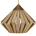 Подвесной светильник из толстых деревянных реек Wooden Slats варинант исполнения - 1 | Loft Concept в Екатеринбурге