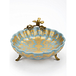 Блюдо фарфоровое Птица на ветке Flora варинант исполнения - 3 | Loft Concept в Екатеринбурге