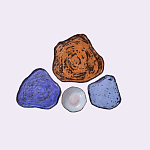 Сет из 4-х тарелок «SAPPHIRE» варинант исполнения - 2 | Loft Concept в Екатеринбурге