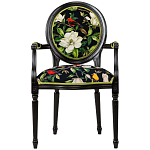 Стул с подлокотниками из натурального бука с изображением птиц и цветов Blooming Birds варинант исполнения - 1 | Loft Concept в Екатеринбурге