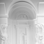 Встраиваемый в стену гипсовый светильник под покраску с колоннами и арками в античном стиле Antiquity Athena варинант исполнения - 10 | Loft Concept в Екатеринбурге