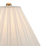 Настольная лампа с фактурным конусовидным абажуром и кожаным каркасом Malifis варинант исполнения - 2 | Loft Concept в Екатеринбурге