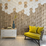 Гипсовая 3D панель с принтографией PM-47 варинант исполнения - 2 | Loft Concept в Екатеринбурге