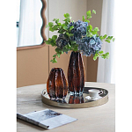 Ваза стеклянная янтарного цвета с текстурированным силуэтом Carambola варинант исполнения - 6 | Loft Concept в Екатеринбурге