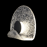 Бра из текстурированного прозрачного стекла с изогнутым краем Textured Glass  варинант исполнения - 1 | Loft Concept в Екатеринбурге