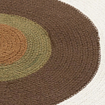 Ковер круглый из хлопка с контрастным узором Bullseye 150 варинант исполнения - 3 | Loft Concept в Екатеринбурге