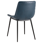 Стул с обивкой из экокожи темно-синего цвета RHOMBUSES UPHOLSTERY варинант исполнения - 4 | Loft Concept в Екатеринбурге