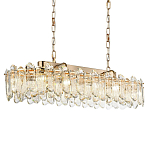 Люстра подвесная овальная с хрустальными овальными подвесками Harmonica варинант исполнения - 1 | Loft Concept в Екатеринбурге