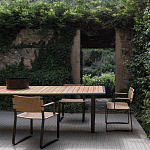 Дизайнерский стул с каркасом из металла с плетеными сиденьем и спинкой GREEN POINT Chair варинант исполнения - 9 | Loft Concept в Екатеринбурге