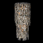 Бра с каскадом из прозрачного хрусталя и корпусом из металла цвета хром Constant Sparks варинант исполнения - 5 | Loft Concept в Екатеринбурге