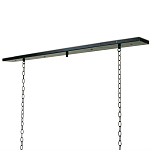 Люстра прямоугольная с 4-мя прозрачными цилиндрическими плафонами  Stamped Cylinders варинант исполнения - 2 | Loft Concept в Екатеринбурге