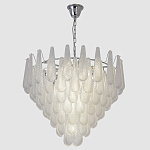 Люстра с подвесками из рифленного стекла в форме капель Textured Glass Chandelier варинант исполнения - 11 | Loft Concept в Екатеринбурге