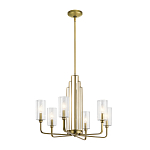  Люстра с прозрачными рифлеными цилиндрическими плафонами Kichler варинант исполнения - 16 | Loft Concept в Екатеринбурге