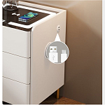 Умная прикроватная тумбочка c зарядкой для телефона Smart Furniture варинант исполнения - 3 | Loft Concept в Екатеринбурге