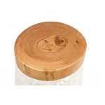 Керамический столик с деревянной столешницей "Пешка" варинант исполнения - 5 | Loft Concept в Екатеринбурге