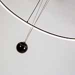 Светодиодная люстра Black LED Circle and Ball Lamp варинант исполнения - 6 | Loft Concept в Екатеринбурге
