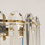 Люстра многоярусная с овальными прозрачными подвесками 36 см Harmonica варинант исполнения - 7 | Loft Concept в Екатеринбурге