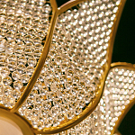 Люстра в форме тюльпана с лепестками из прозрачных стеклянных бусин Hanging Flowers варинант исполнения - 5 | Loft Concept в Екатеринбурге