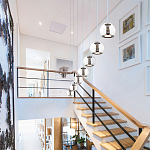 Подвесной светильник со стеклянным плафоном Inner Gleam Globe black  варинант исполнения - 4 | Loft Concept в Екатеринбурге