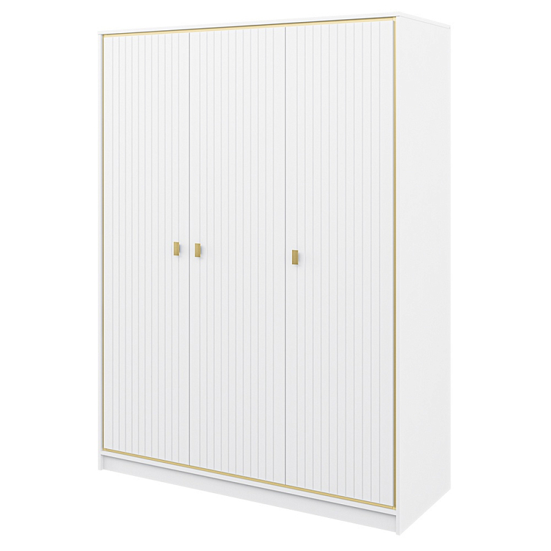 Шкаф белый трёхдверный для одежды Antique Order Белый Золотой в Екатеринбурге | Loft Concept 