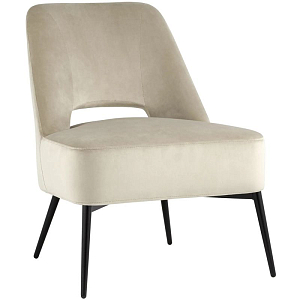 Кресло Alba бежевый велюр