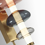 Бра с плафоном из разноцветного стекла Glass Peonies варинант исполнения - 1 | Loft Concept в Екатеринбурге