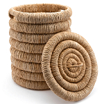 Плетеная корзина с крышкой из плетеного бананового дерева Zuwena Wicker Basket варинант исполнения - 3 | Loft Concept в Екатеринбурге