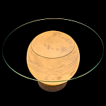 Торшер - журнальный стол Cryptocrystalline Stone варинант исполнения - 7 | Loft Concept в Екатеринбурге