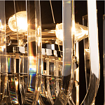 Бра цвета никель с изогнутыми хрустальными элементами Radiant Ribbons варинант исполнения - 7 | Loft Concept в Екатеринбурге