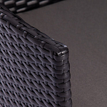 Обеденный комплект из искуственного ротанга Vintara черный варинант исполнения - 5 | Loft Concept в Екатеринбурге