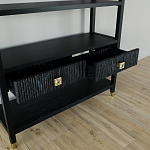 Стеллаж с двумя ящиками Elsa Dreams Black варинант исполнения - 3 | Loft Concept в Екатеринбурге