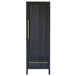 Узкий Шкаф Primo с 2 выдвижными ящиками Черный дуб варинант исполнения - 1 | Loft Concept в Екатеринбурге