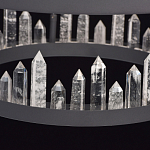 Люстра с двумя кольцами черного цвета с хрустальными элементами QUARTZ CRYSTAL варинант исполнения - 11 | Loft Concept в Екатеринбурге