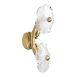 Бра с ветвистыми бронзовыми элементами и стеклянными рифлеными дисками Textured Glass Bra варинант исполнения - 4 | Loft Concept в Екатеринбурге