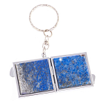 Зеркало брелок складное двухстороннее из натурального камня Лазурит Stone Mirrors варинант исполнения - 6 | Loft Concept в Екатеринбурге