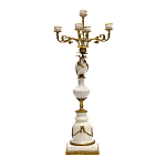 Подсвечник белый Попугай из фарфора с бронзовыми элементами Eden Garden варинант исполнения - 2 | Loft Concept в Екатеринбурге