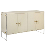 Комод бежевый на прозрачных боковых ножках Stingray Beige Dresser варинант исполнения - 1 | Loft Concept в Екатеринбурге