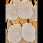 Люстра с овальными подвесками из натурального камня Spatial Composition варинант исполнения - 4 | Loft Concept в Екатеринбурге